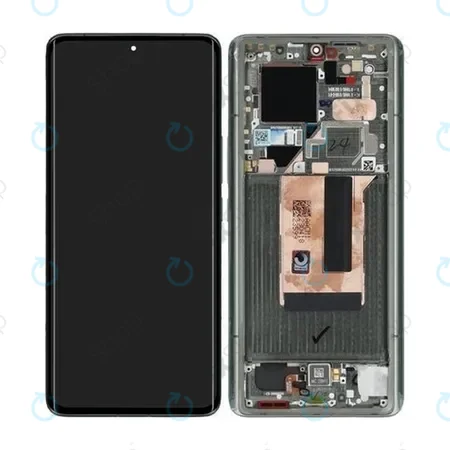 Xiaomi 13 Ultra - LCD Kijelző + Érintőüveg + Keret (Green) - 56000500M100 Genuine Service Pack