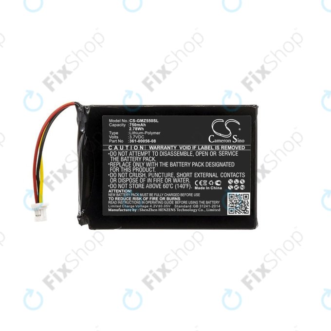 Garmin DriveSmart 5, 55, 65 - Akkumulátor 361-00056-08 750mAh HQ