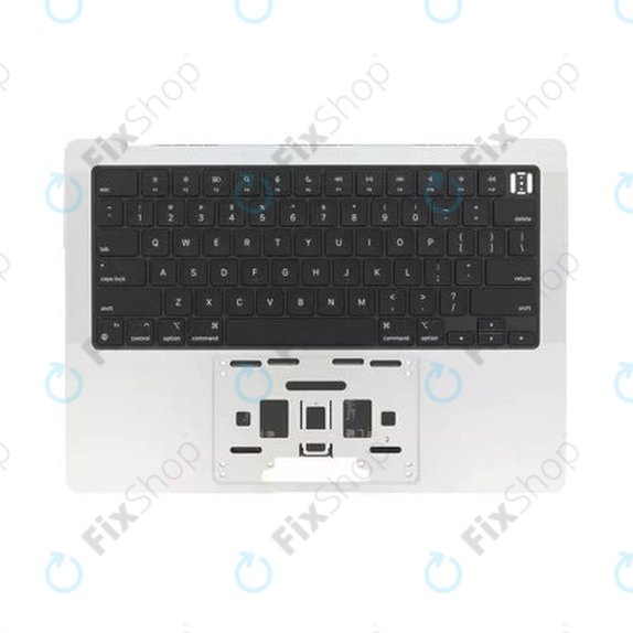 Felső billentyűzetkeret MacBook Pro 14", A3185 (2024), US billentyűzettel és akkumulátorral, Silver, 661-50211, Genuine Apple