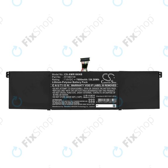 Akkumulátor Xiaomi Mi Pro 15.6 i3, i5, i6, 7800mAh, Li-Pol, 7.6V, R15B01W, HQ