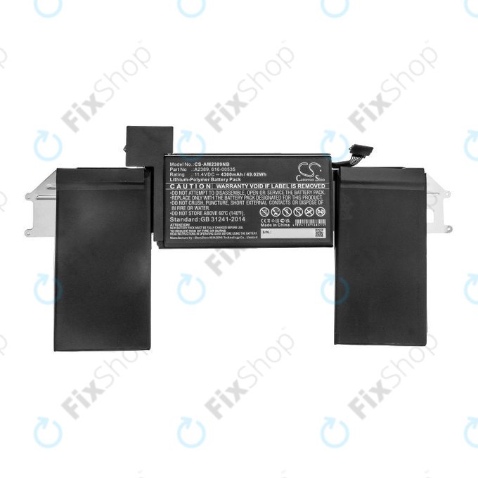 Apple MacBook Air 13" A2337 (2020) - Akkumulátor A2389 4300mAh HQ