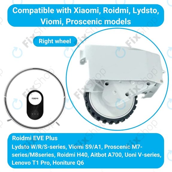 Roidmi EVE Plus - Kerék Motorral (Bal) (Fehér)
