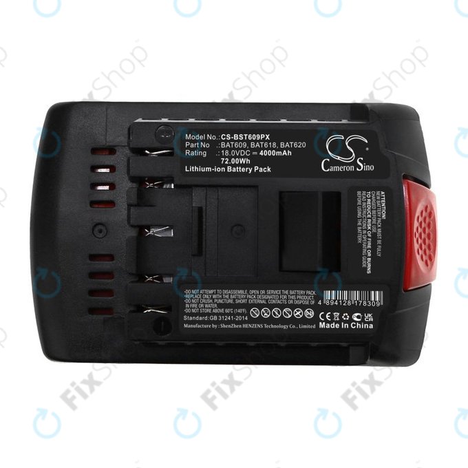 Akkumulátor Bosch 17618, Gsb 18, 4000mAh, Li-Ion, 18V, BAT620, HQ