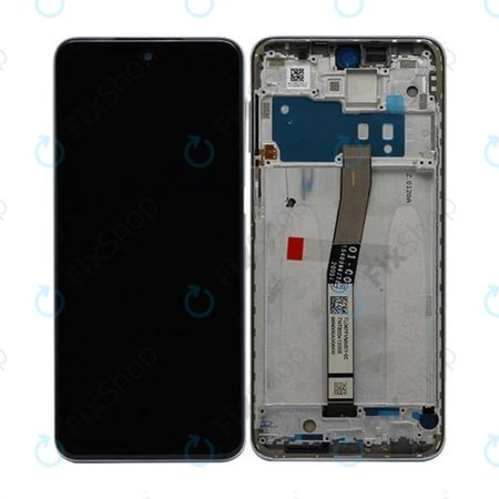 Xiaomi Redmi Note 9 Pro - LCD Kijelző + Érintőüveg + Keret (Interstellar Grey) - 560003J6B200 Genuine Service Pack