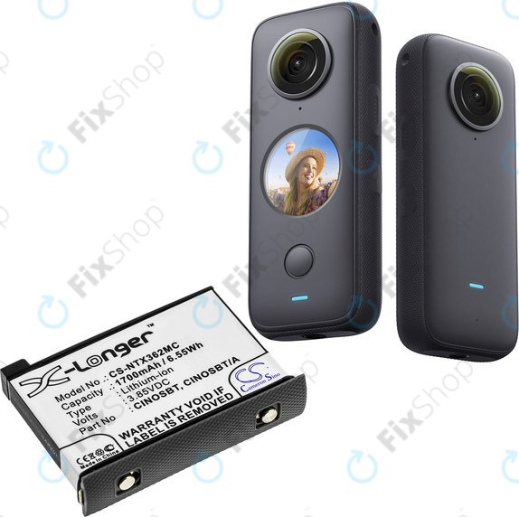 Akkumulátor Insta360 One X2, 1700mAh, Li-Ion, 3.85V, CINOSBT, HQ