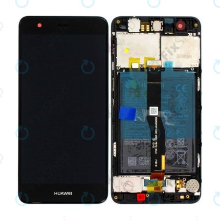 Huawei Nova - LCD Kijelző + Érintőüveg + Keret + Akkumulátor (Black) - 02351CKD, 02350YRH Genuine Service Pack