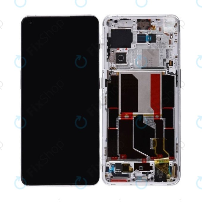 OnePlus 10 Pro NE2210 NE221 - LCD Kijelző + Érintőüveg + Keret (Panda White) TFT