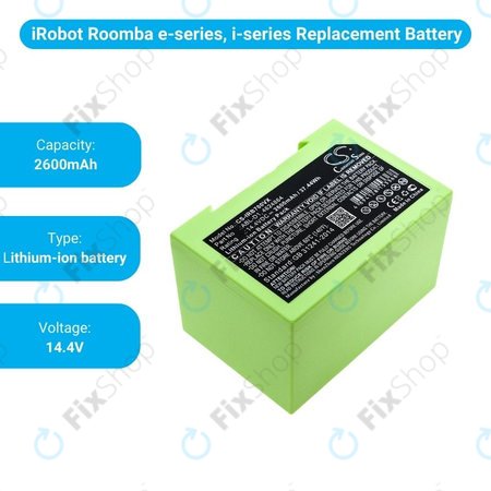 iRobot Roomba e-series, i-series - Akkumulátor ABL-D1, 4624864, ABL-D2 Li-Ion 14.4V 2600mAh HQ
