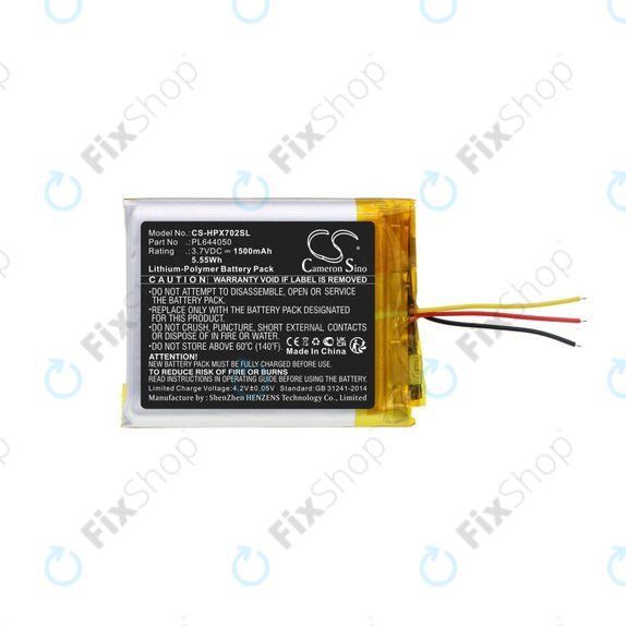 Akkumulátor HyperX Cloud Flight, Cloud Alpha, 1500mAh, Li-Pol, 3.7V, PL644050, HQ