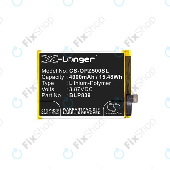 Oppo Reno 5 Z 5G CPH2211 - Akkumulátor BLP839 4000mAh HQ