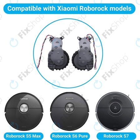 Xiaomi Roborock S5 Max, S6 Pure, S7 - Bal és Jobb Kerék Motorral (Szürke)