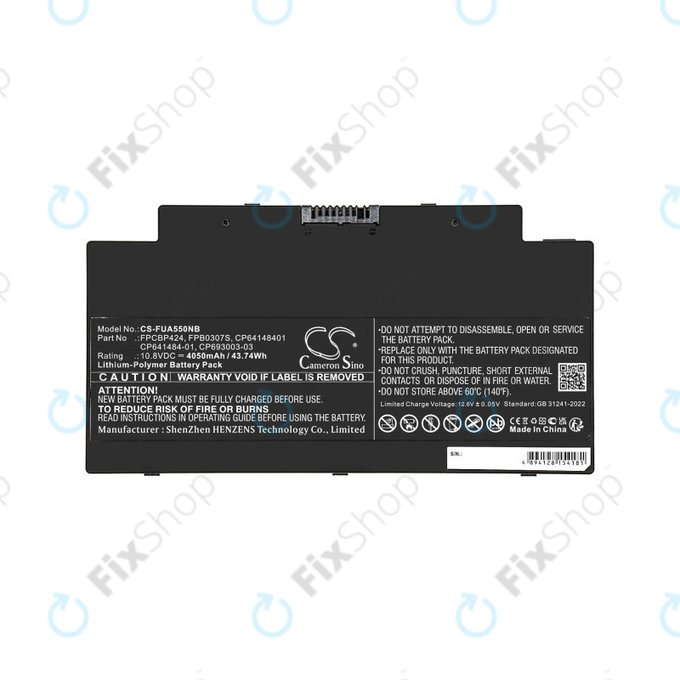 Akkumulátor Fujitsu Lifebook AH77, A556, A3510, U536, 4050mAh, Li-Pol, 10.8V, CP641484-01, HQ