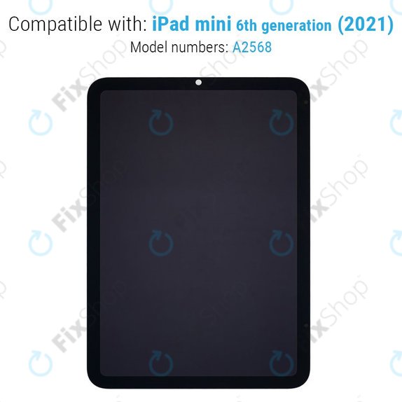 LCD Kijelző iPad Mini 6, Érintőüveg keret nélkül, Refurbished