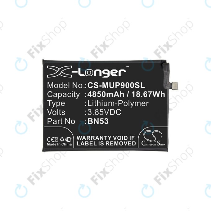Xiaomi Redmi Note 9 Pro - Akkumulátor BN53 4850mAh HQ