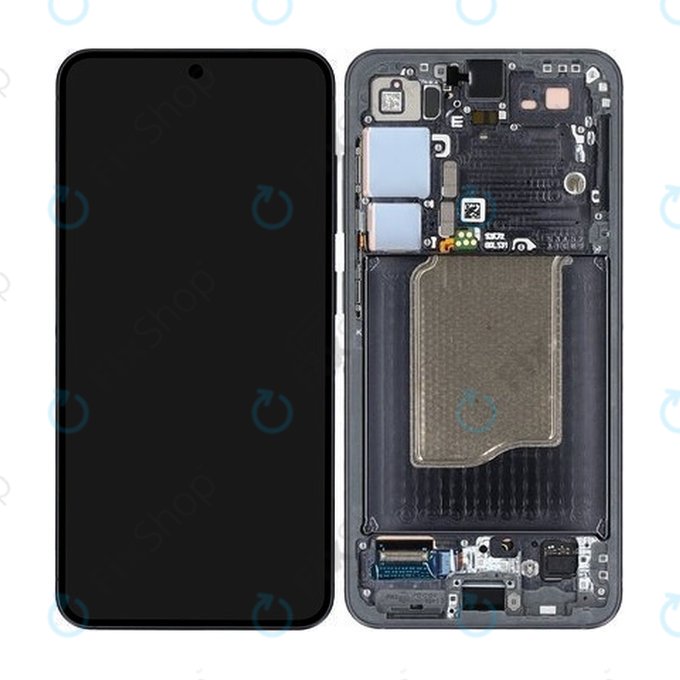 Samsung Galaxy S25 - LCD Kijelző + Érintőüveg + Keret (Blueblack) - GH82-36329E Genuine Service Pack
