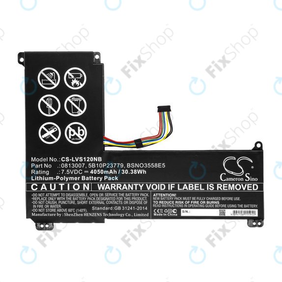 Akkumulátor Lenovo IdeaPad 120S, 4050mAh, Li-Pol, 7.5V, 0813007, HQ