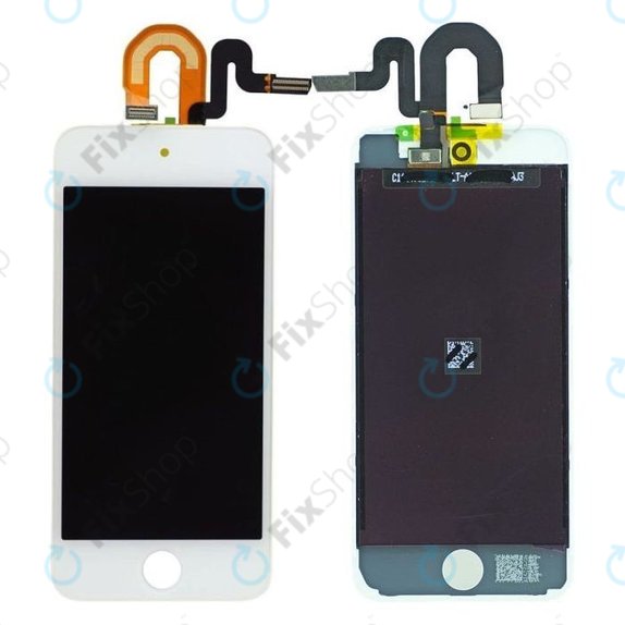 Apple iPod Touch (5th Gen, 6th Gen, 7th Gen) - LCD Kijelző + Érintőüveg + Keret (White) TFT
