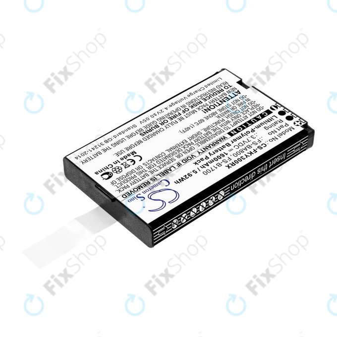 Akkumulátor Flysky FA605, FS-GT2B, FS-I10, 1600mAh, Li-Pol, 3.7V, FS-BA800, HQ