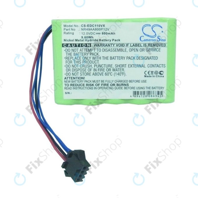 Ecovacs Deebot CR-series - Akkumulátor NR49AA800P12V Ni-MH 12.0V 800mAh HQ