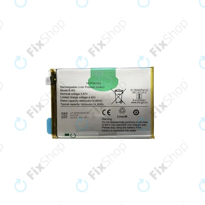 Vivo Y22s V2206 - Akkumulátor B-W3 5000mAh