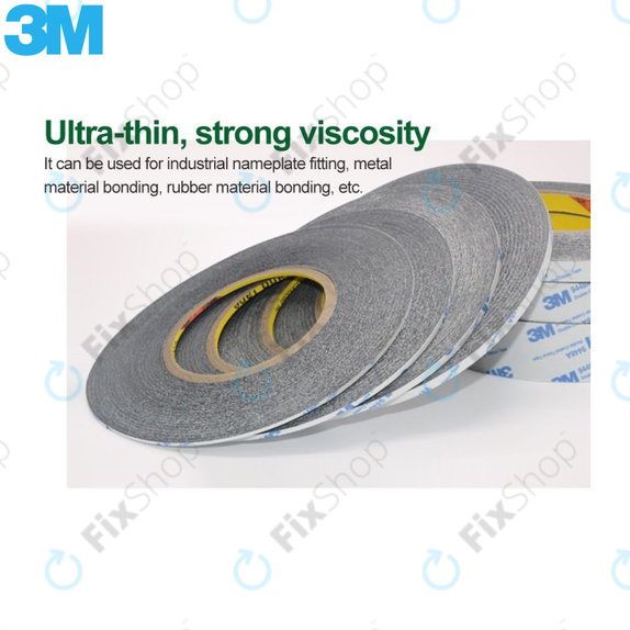 3M - Kétoldalú Ragasztó Szalag - 2mm x 50m (Fekete)