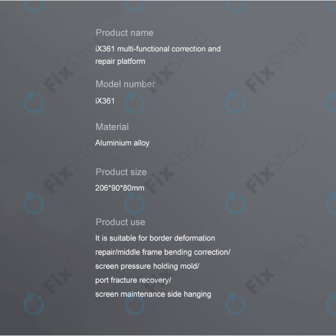 iFixes iX361 - multifunkciós platforma keretek kiegyenesítéséhez