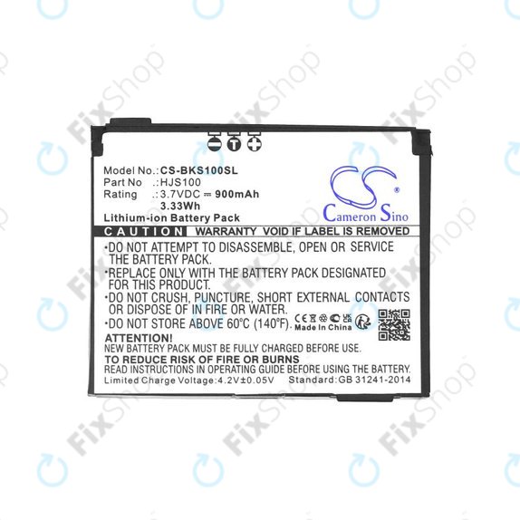 Akkumulátor Becker HJS 100, HJS100, Li-Ion, 3.7V, 900mAh, HQ