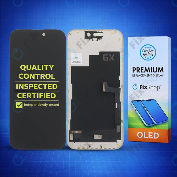 Apple iPhone 15 Pro - LCD Kijelző + Érintőüveg + Keret Hard OLED FixPremium