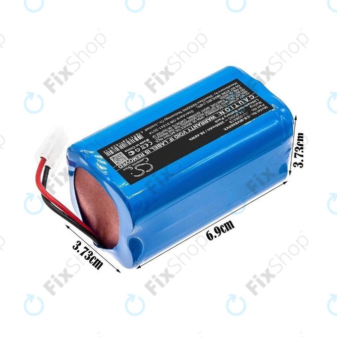 Xiaomi Essential (Mijia G1), Flyco FC-series, myVacBot SN500, Panasonic MC-series, Phicomm X3, Puppy R-series - Akkumulátor Li-026418 Li-Ion 14.8V 2600mAh HQ