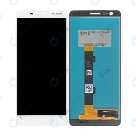 Nokia 3.1 - LCD Kijelző + Érintőüveg (White) TFT
