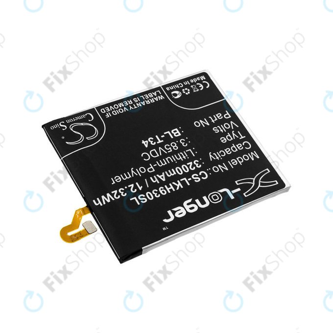 Akkumulátor LG H930, V30, V35, 3200mAh, Li-Pol, 3.85V, BL-T34, HQ