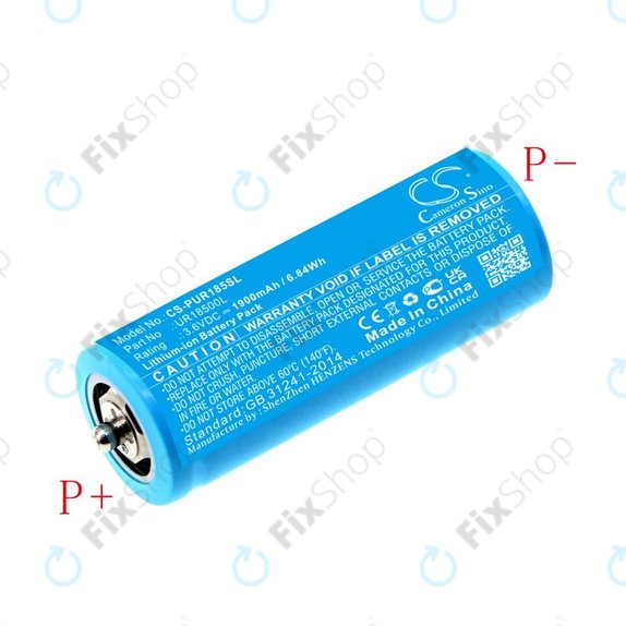 Akkumulátor Braun Silk-épil 5, Silk-épil 7, Silk-épil 9, 1900mAh, Li-Ion, 3.6V, UR18500L, HQ