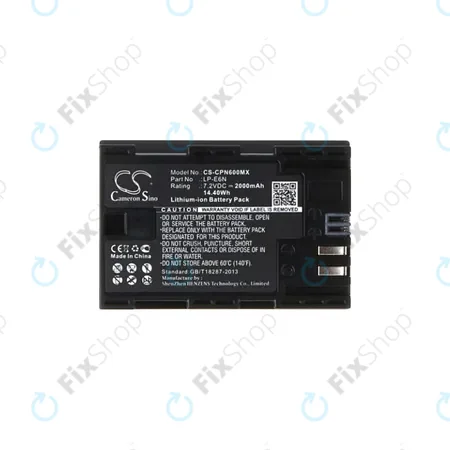 Canon EOS 5D, 5DS, 6, 7, 60, 70, R5, R6 - Akkumulátor LP-E6N Li-Ion 2000mAh HQ