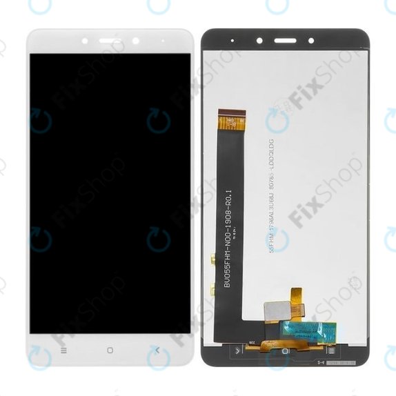 Xiaomi Redmi Note 4 (Mediatek) - LCD Kijelző + Érintőüveg (White) TFT