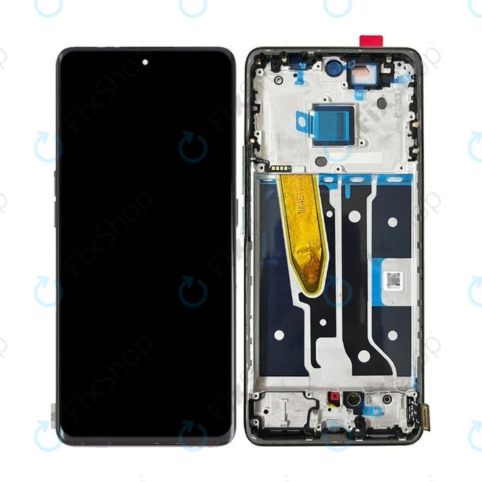 Realme 11 Pro RMX3771 - LCD Kijelző + Érintőüveg + Keret (Astral Black) OLED