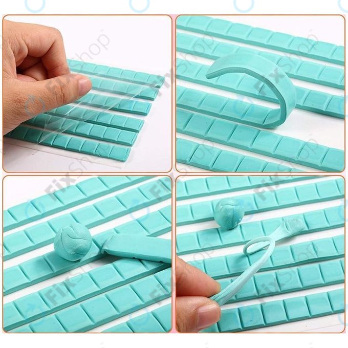 Ragasztóagyag Telefon- és Fejhallgató Tisztításhoz (6 csík)