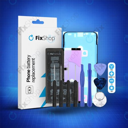 Apple iPhone XS - Akkumulátor 2658mAh FixPremium + Ragasztó Akkumulátor Rögzítéshez + Ragasztó LCD Kijelzőhöz + Szerszámkészlet - Multipack