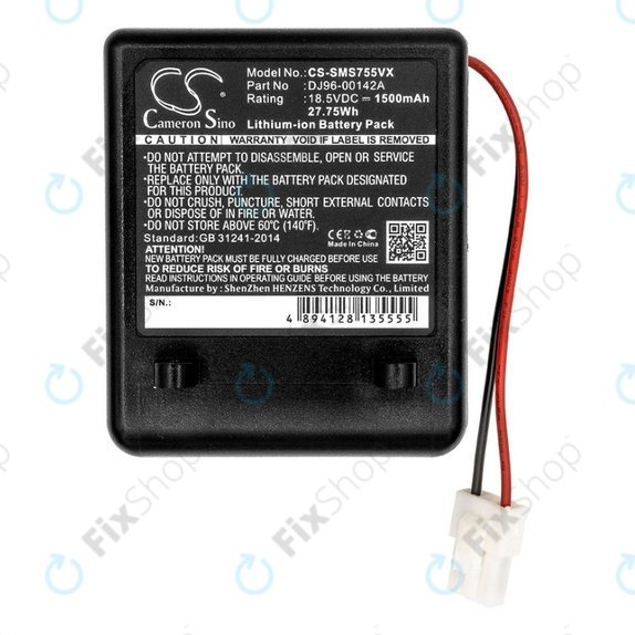 Samsung SS7550, SS7555, SSR200 - Akkumulátor DJ96-00142A Lio-Ion 18.5V 1500mAh HQ