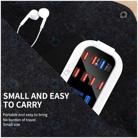 Asometech Model E - USB Charging Station with USB 3.0 & USB-C