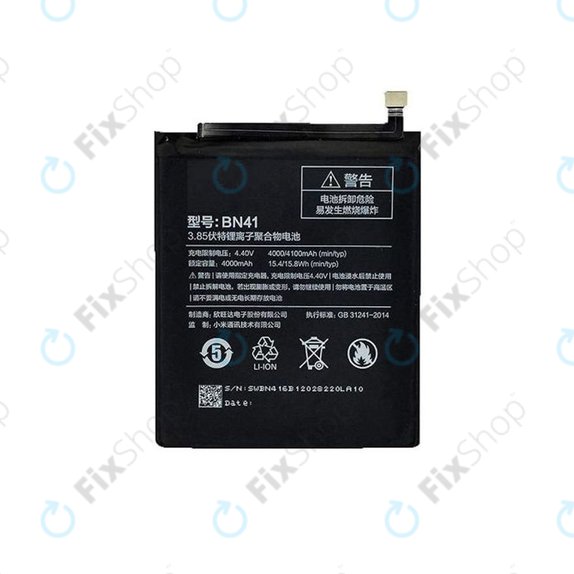 Xiaomi Redmi Note 4 MTK - Akkumulátor BN41 4100mAh