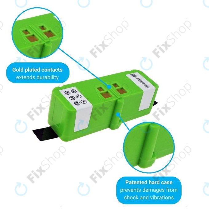 iRobot Roomba 600, 800, 900-series - Akkumulátor 4502233, 4374392, 2130LI Li-Ion 14.4V 5200mAh HQ