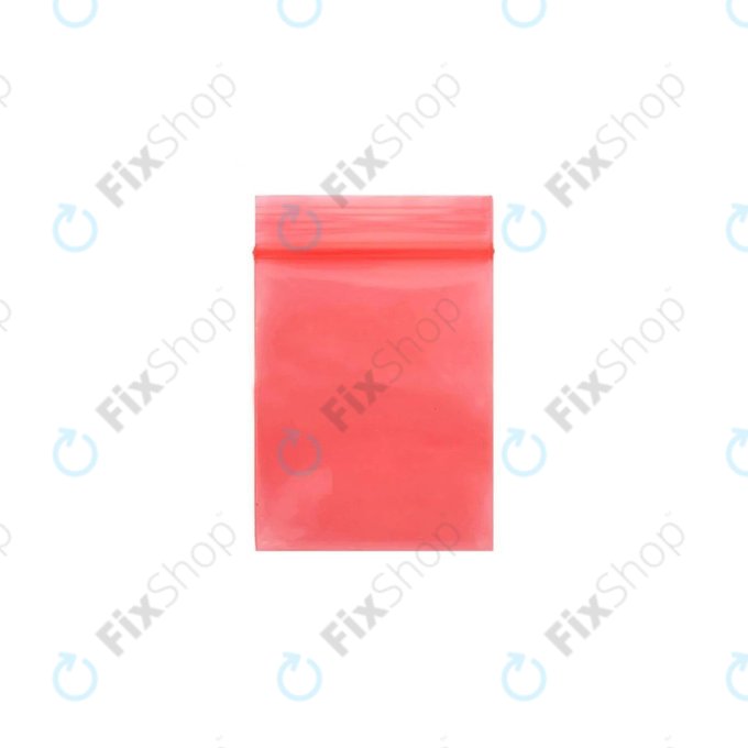 ESD Antisztatikus Cipzáras Táska (Red) - 12x17cm 100db