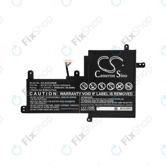 Akkumulátor Asus VivoBook S15, X530, 3550mAh, Li-Ion, 11.52V, B31N1729, HQ