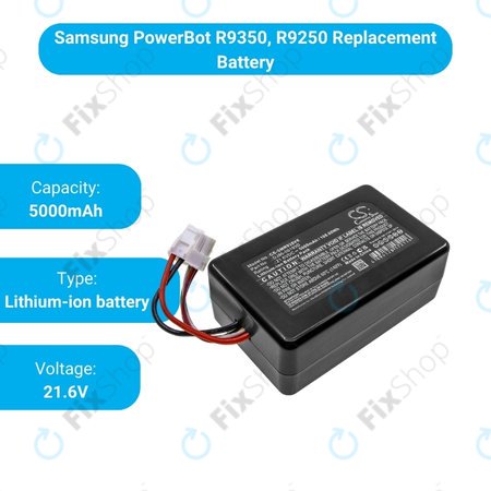 Samsung PowerBot R9350, R9250 - Akkumulátor DJ96-00193D Li-Ion 21.6V 5000mAh HQ