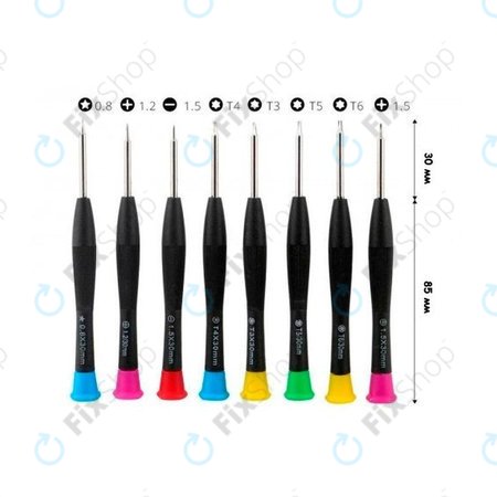 Baku BK-6108 - Csavarhúzó Készlet Telefonokhoz, Tabletekhez és Laptopokhoz (8db)