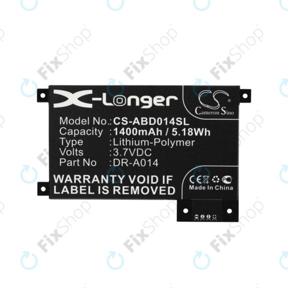 Amazon Kindle Touch, Touch 4th - Akkumulátor DR-A014, 170-1056-00 1400mAh HQ