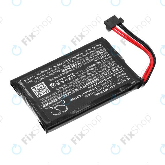 Akkumulátor TomTom GO 5000, 5100, 6000, 6100, 6200, Pro 5250, 1100mAh, Li-Ion, 3.7V, VFAD, HQ