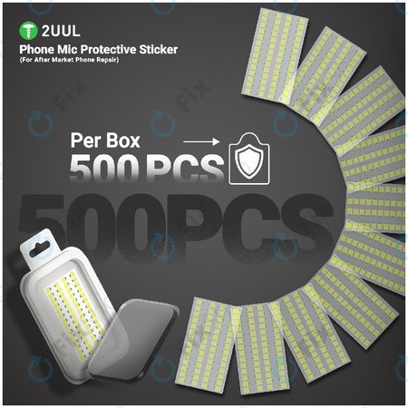 Védőmatrica telefon mikrofonhoz, 2UUL DA32, 500db/csomag
