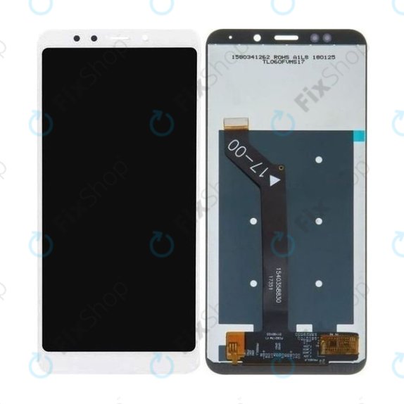 Xiaomi Redmi 5 Plus (Redmi Note 5) - LCD Kijelző + Érintőüveg (White) TFT