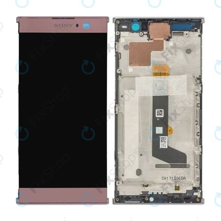 Sony Xperia XA2 H4113 - LCD Kijelző + Érintőüveg + Keret (Pink) - 78PC0600040 Genuine Service Pack